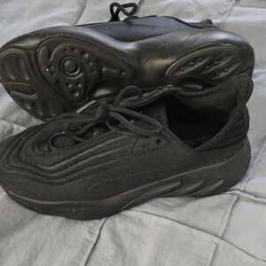 Adidas All-Black Textured Sneakers